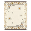 Cream Daisy Filigree Border Rug