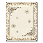 Cream Daisy Filigree Border Rug