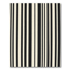 Monochrome Vertical Stripe Composition Rug