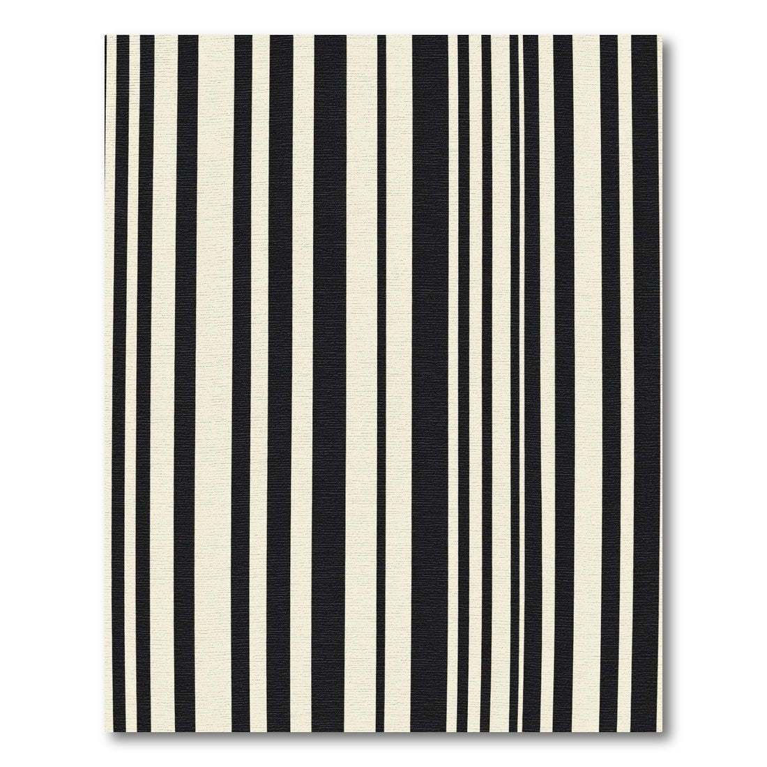 Monochrome Vertical Stripe Composition Rug