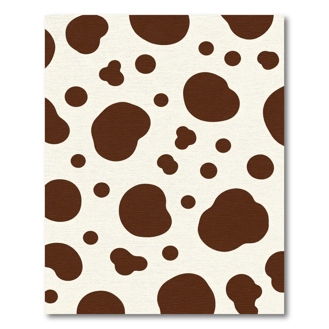 Brown Spotted Cream Blob Rug