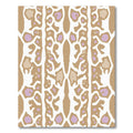 Organic Tan Violet Organic Shape Rug