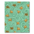 Golden Turtle Aquatic Swirls Rug