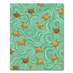 Golden Turtle Aquatic Swirls Rug
