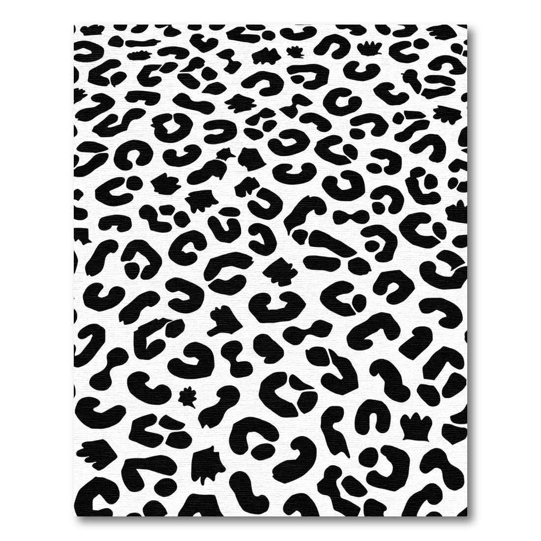 Bold Black White Animal Spots Rug