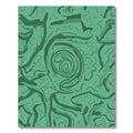 Emerald Green Swirling Abstract Rug