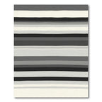 Monochromatic Tonal Horizontal Stripe Rug