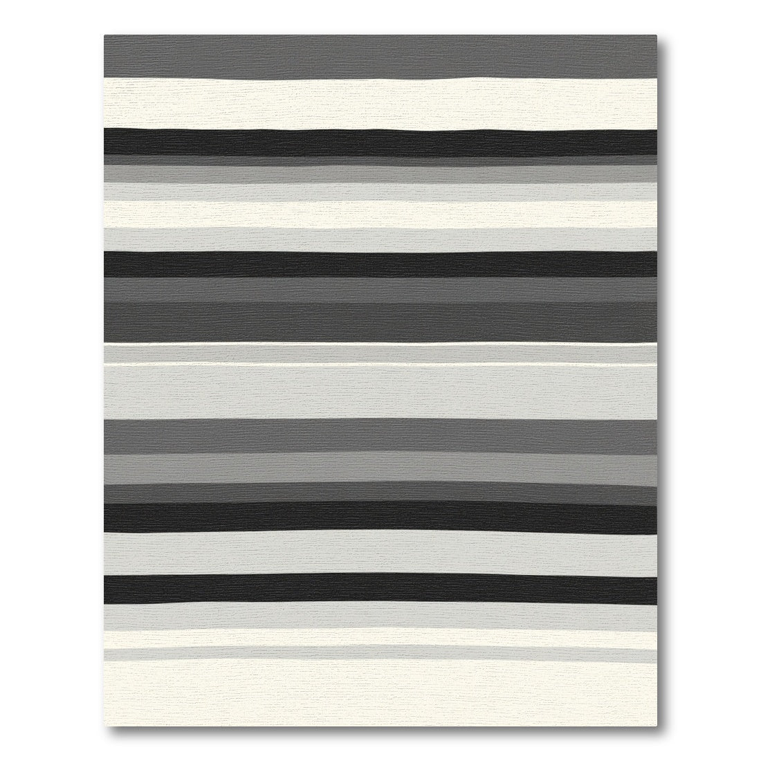 Monochromatic Tonal Horizontal Stripe Rug