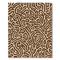 Earthy Tones Abstract Maze Rug