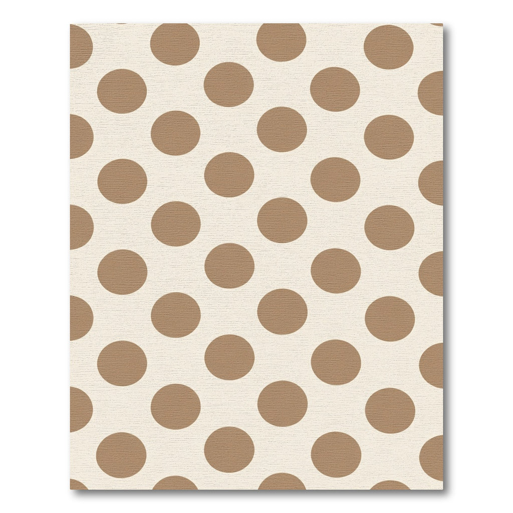Warm Brown Polka Dot Pattern Rug