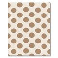 Warm Brown Polka Dot Pattern Rug