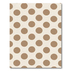 Warm Brown Polka Dot Pattern Rug