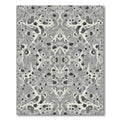 Monochromatic Abstract Organic Scroll Rug