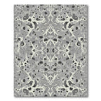 Monochromatic Abstract Organic Scroll Rug