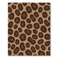 Taupe Brown Spotted Cat Print Rug