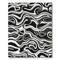 Monochromatic Swirl Fluid Motion Rug