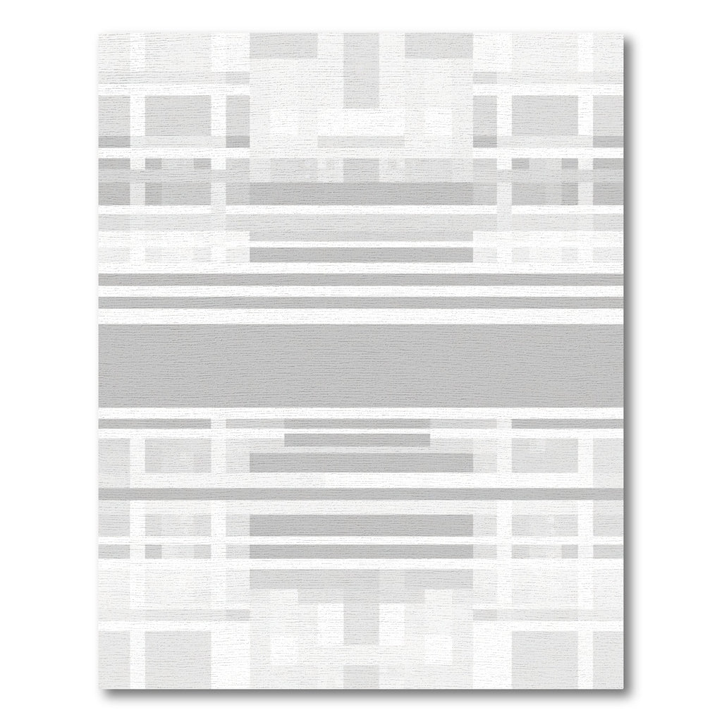 Modern Geometric Gray Abstract Lines Rug