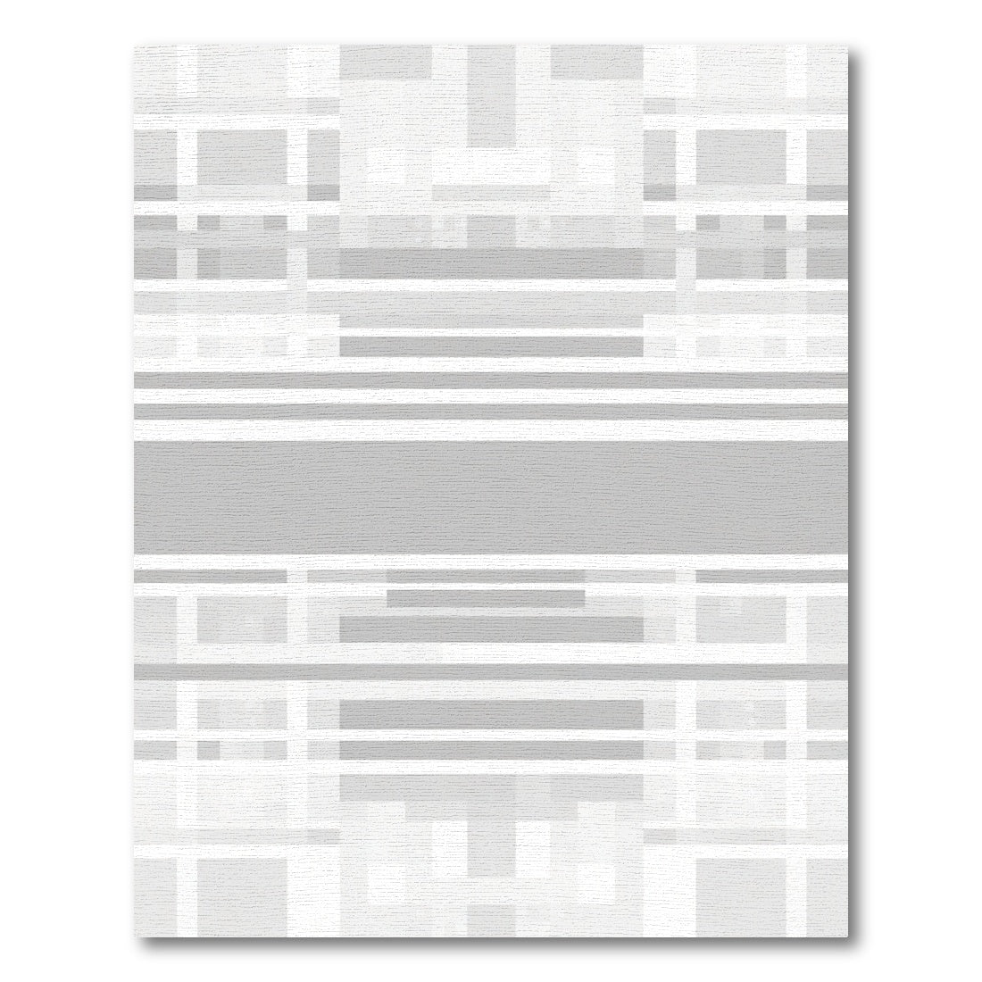 Modern Geometric Gray Abstract Lines Rug