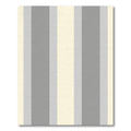 Soft Gray Cream Vertical Stripe Rug