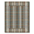 Earthy Toned Plaid Grid Overlay Rug