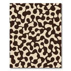 Brown Beige Organic Amorphous Flow Rug