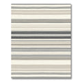Neutral Beige Gray Striped Harmony Rug