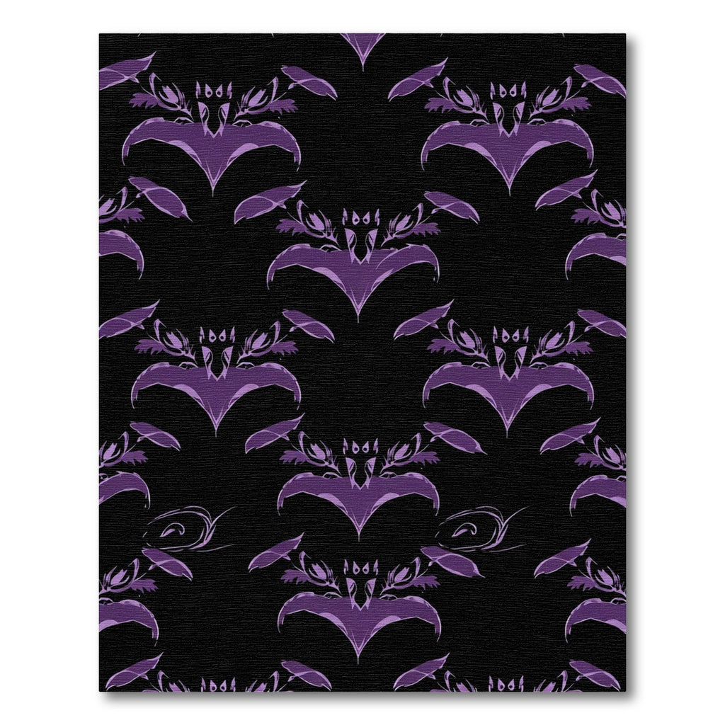 Amethyst Floral Symmetry Pattern Rug
