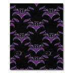 Amethyst Floral Symmetry Pattern Rug