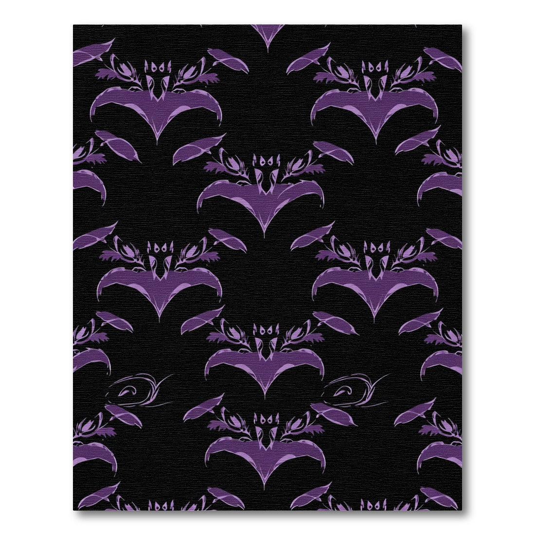Amethyst Floral Symmetry Pattern Rug