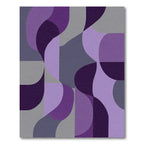 Amethyst Geode Swirl Geometric Rug