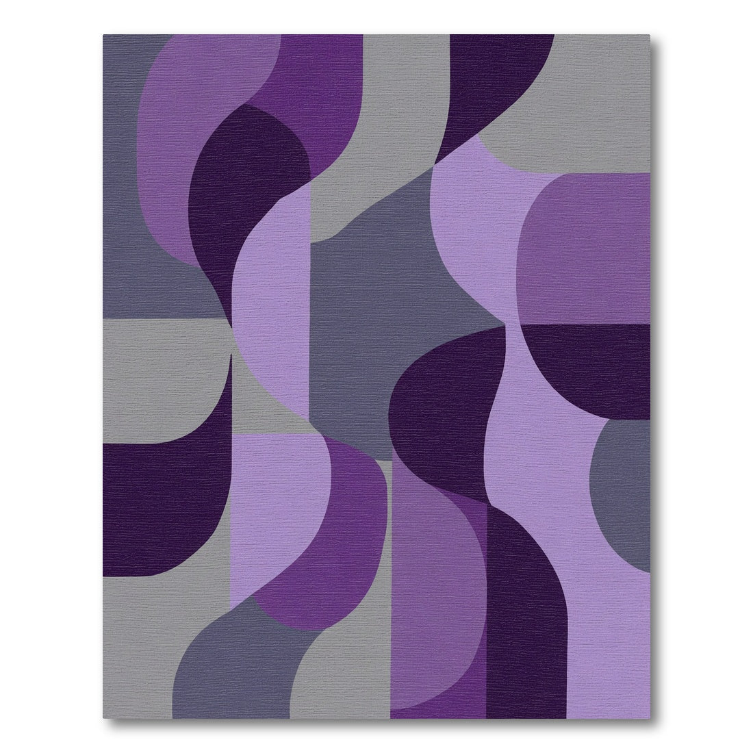 Amethyst Geode Swirl Geometric Rug