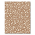 Brown Cream Scattered Shape Composition Rug