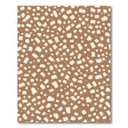 Brown Cream Scattered Shape Composition Rug