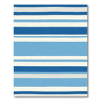 Coastal Blue Stripe Horizon Rug