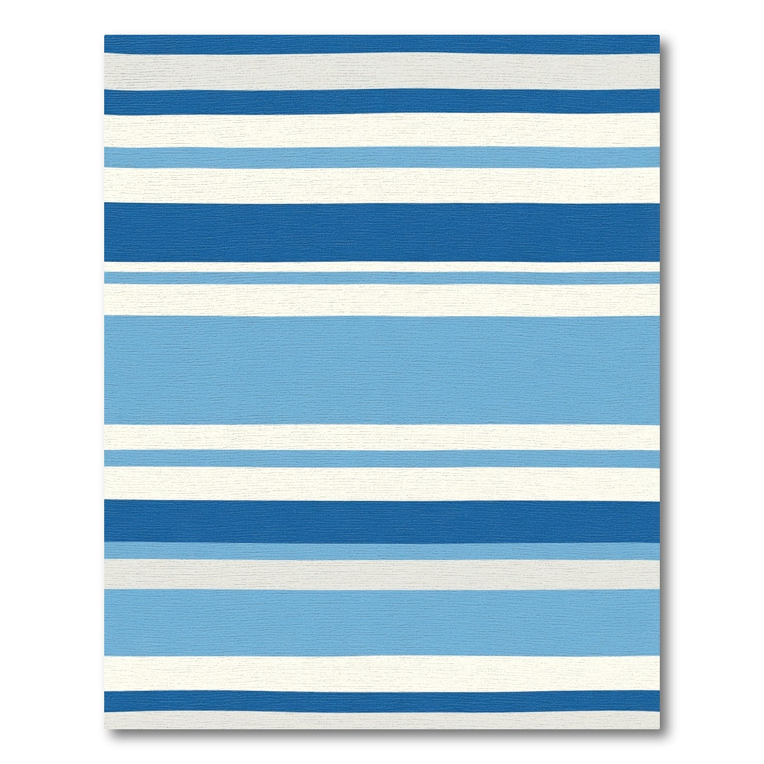Coastal Blue Stripe Horizon Rug