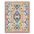 Vibrant Geometric Diamond Tribal Rug