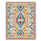 Vibrant Geometric Diamond Tribal Rug