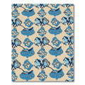 Abstract Blue Cloud Burst Rug