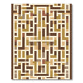 Geometric Labyrinth Warm Neutral Palette Rug