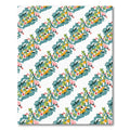 Colorful Abstract Floral Branch Arrangement Rug