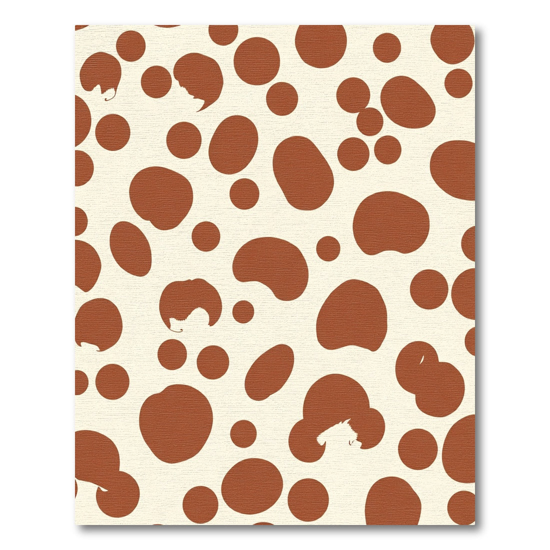 Brown Spots In Cream Background Rug
