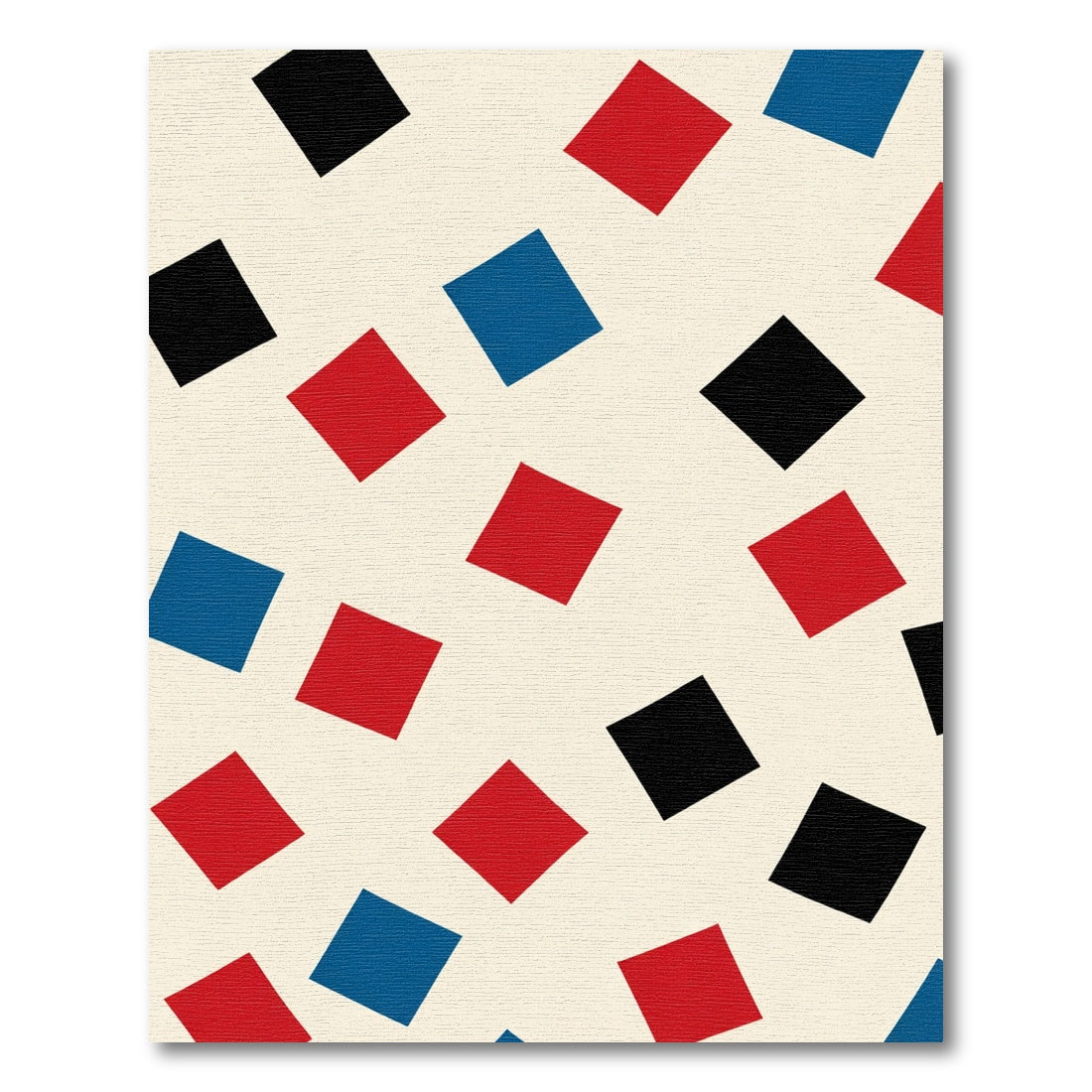Primary Color Block Diamonds Rug