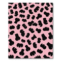 Pink Black Blob Spot Rug