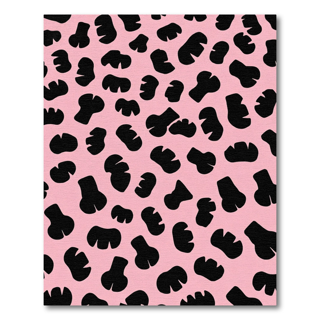 Pink Black Blob Spot Rug