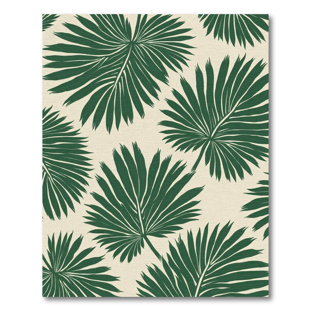 Emerald Fern Frond Arrangement Rug