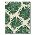 Emerald Fern Frond Arrangement Rug