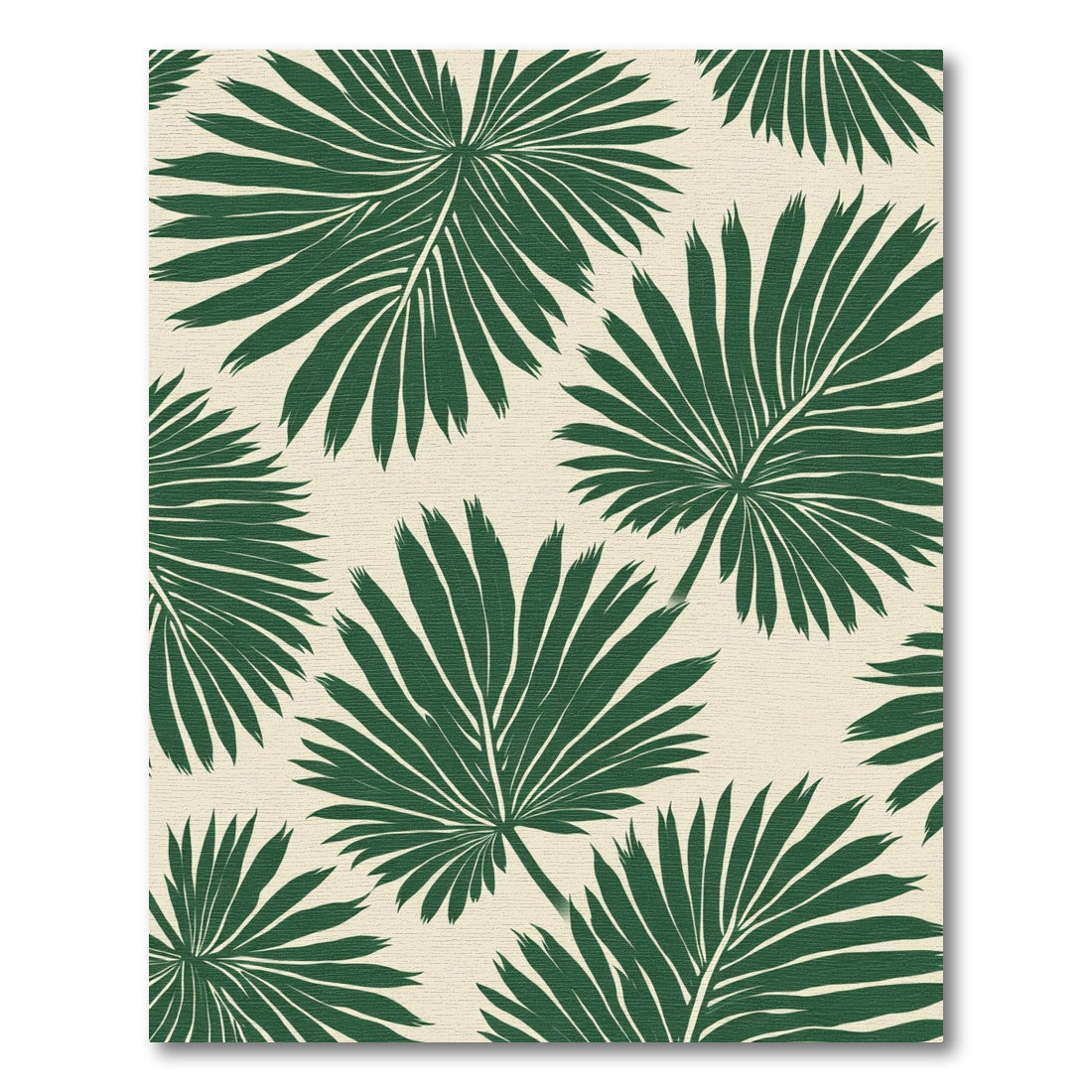Emerald Fern Frond Arrangement Rug