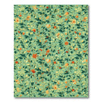 Verdant Orange Floral Vine Rug