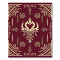 Crimson Gold Ornately Detailed Medallion Rug