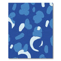 Abstract Teal Spots Organic Shapes Rug